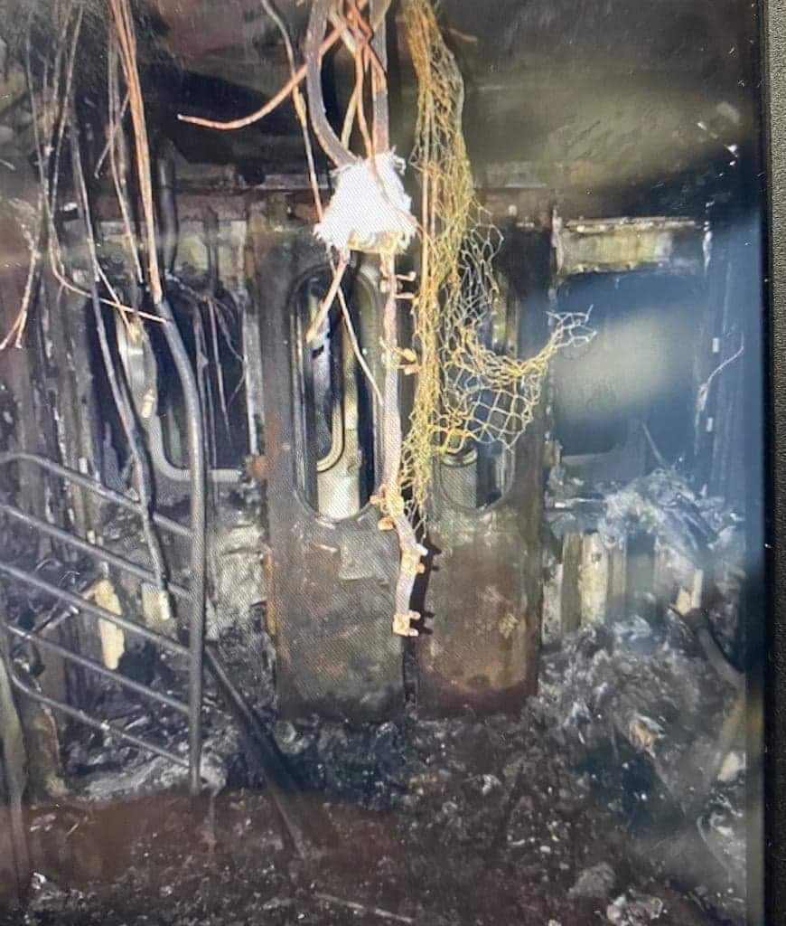 The aftermath of the fatal subway fire