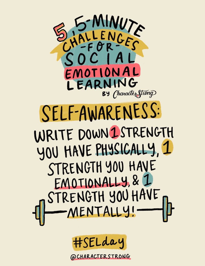 KrisNichols_'s tweet photo. Self-awareness Challenge! #LifeLeader #SELday #SEL4TX #R10SELDay https://t.co/zUd5dHYKvD