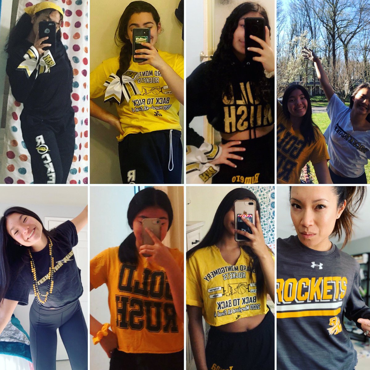 CoachTanyaRM's tweet photo. We’ve got spirit, how ‘bout you? We’ve got spirit, YES WE DO! Show us your RM spirit and use the tag #RMHSSpirit! 🚀💛🖤❤️🚀 #RMAthletics #GoRockets #RMHS #RockIt #RocketPride #RocketNation #RMCheerleaders #MCPS #MCPSCheer #WeRAISE https://t.co/wvqBPaUhZH