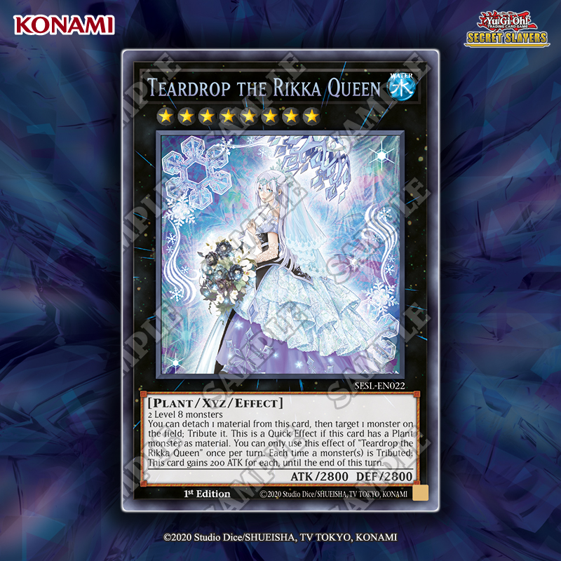 yugioh rikka cards CR03-AE178 Teardrop the Rikka Queen (SER)
