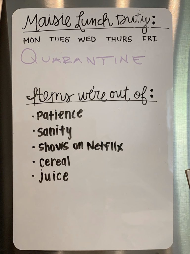 merenolan's tweet photo. Day 12 #QuarantineLife #CoronaLockdown #NetflixAndStayStill @RobLandry85 https://t.co/J7mmFSXOPl