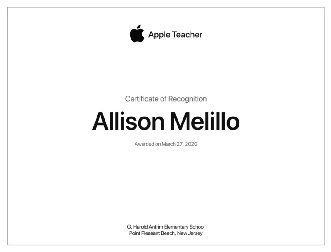 Apple Certified Teacher ✔️ #WeRBeach <a href="/ptbeachsuper/">Will Smith</a> <a href="/AntrimSchool/">Tara Weber</a> <a href="/StecchiniM/">Michelle M. Stecchini</a> <a href="/AppleEDU/">Apple Education</a>