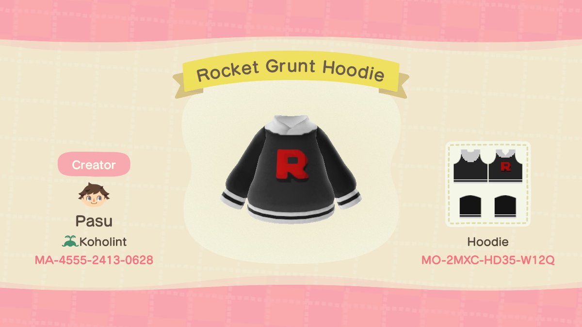 When I saw that cap I knew I had to make something Team Rocket related :p  #ACNH    #ACNHdesigns  #acnhpattern  #AnimalCrossing  