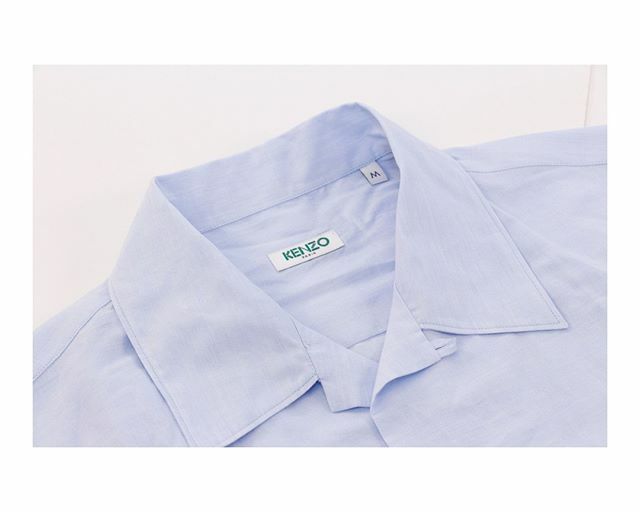 When the sun's out it's time for a short sleeve linen shirt. The Kenzo Cotton Linen Blend SS Shirt Sky. Also available in white. #rouletteclothing #kenzo #menswear #mensfashion #fashion #shirt #shortsleeveshirt #ss20