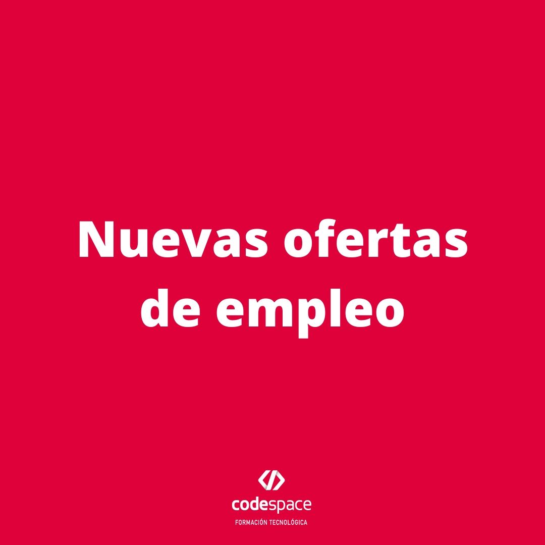 CodeSpaceAcade's tweet photo. Nuevas ofertas de empleo.

Interesados mandar un correo a:

info@codespaceacademy.com

#FrontEnd #empleo #Jobs #CSSHTML #Javascript #programacion https://t.co/EUkGFRU2Z8