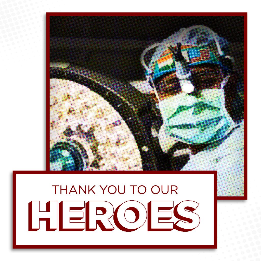 Healthcare workers are heroes. Have an encouraging message you want to send? Let us know! Any art from kids you'd like us to share? Send us a direct message. Together, through staying home, donating blood, supporting workers, and more, we can make #thousandsofdifferences.