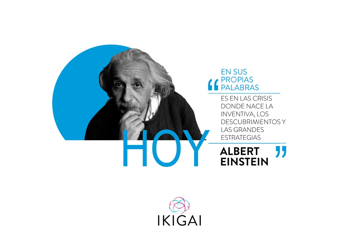 #EnCasa en tiempo de #HomeOffice les compartimos las palabras de este genio científico, siempre vigente.
¡Feliz viernes! 😊 ¡A impulsar la inventiva este fin de semana! 💪🏻#QuedateEnCasa

#ikigai #discapacidad #inclusion #proposito #contactcenter #bpo #tripleimpacto