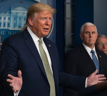 President Trump just announced new high-tech mask will greatly reduced the spread of the #CoronavirusOutbreak.

It fits right over his mouth.....