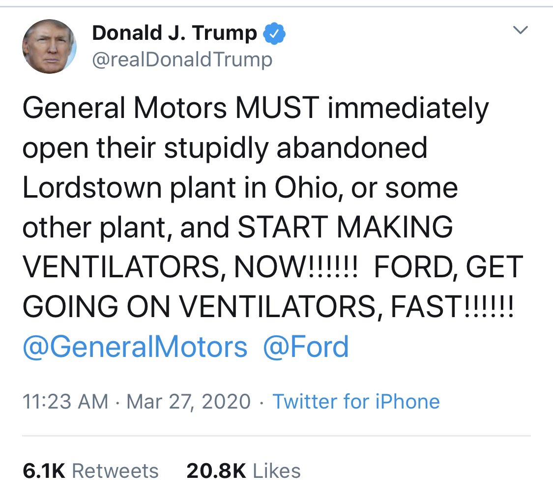ddale8's tweet image. GM sold the Lordstown plant facility last year. Trump boasted about this on Twitter.