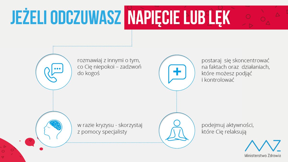 Sprawdź co zrobić, jeżeli odczuwasz napięcie lub lęk