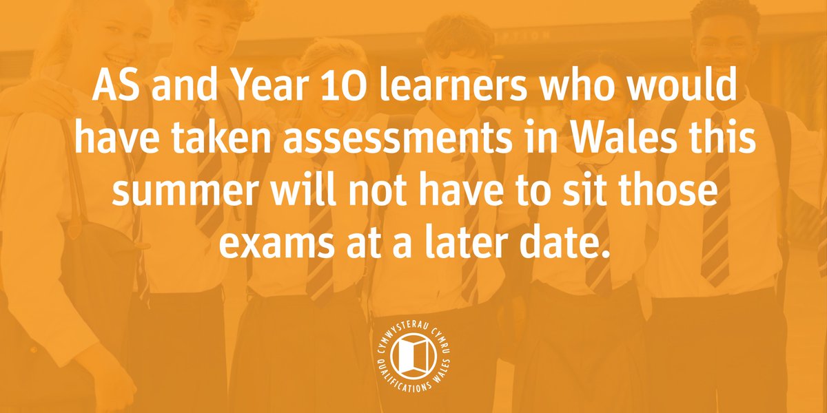 quals_wales's tweet photo. You can read our full statement on the approach to this summer’s AS levels and year 10 GCSEs following the statement by @wgmin_education here: https://t.co/htLNvX6VA8 https://t.co/hPvtuWGsUc