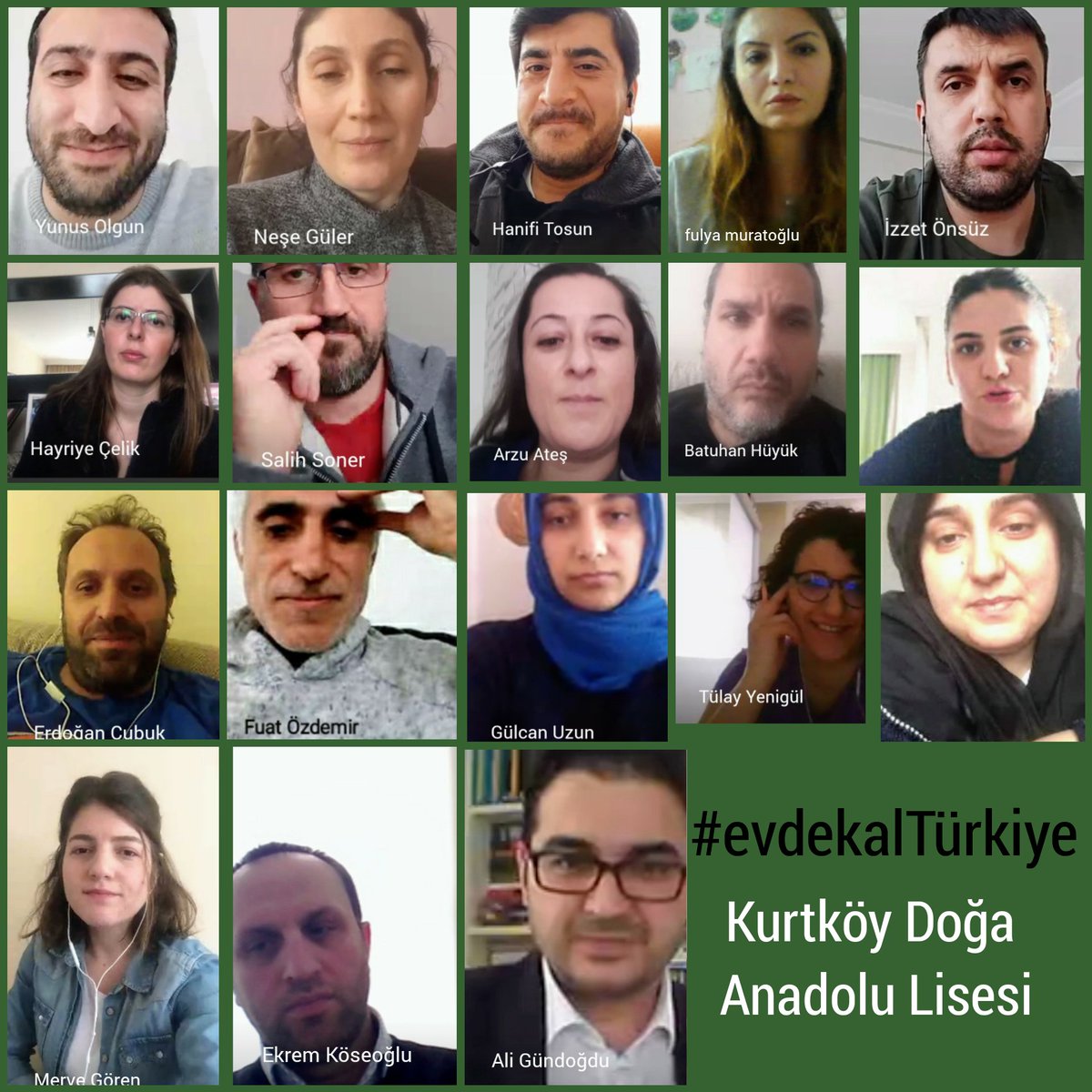 #kurtkoydoga Bugün öğretmenlerimiz ile durum değerlendirme toplantımızı online gerçekleştirdik. <a href="/serozeren/">Serhat Özeren</a> <a href="/AliRizaLule/">Ali Rıza Lüle</a> <a href="/nurhansutlass/">Dr. Nurhan Sütlaş</a> <a href="/aligundgdu34/">Ali GÜNDOĞDU</a> @ekremkoseogluh1 #EvdeKalTürkiye 🇹🇷 #HayatEverSığar