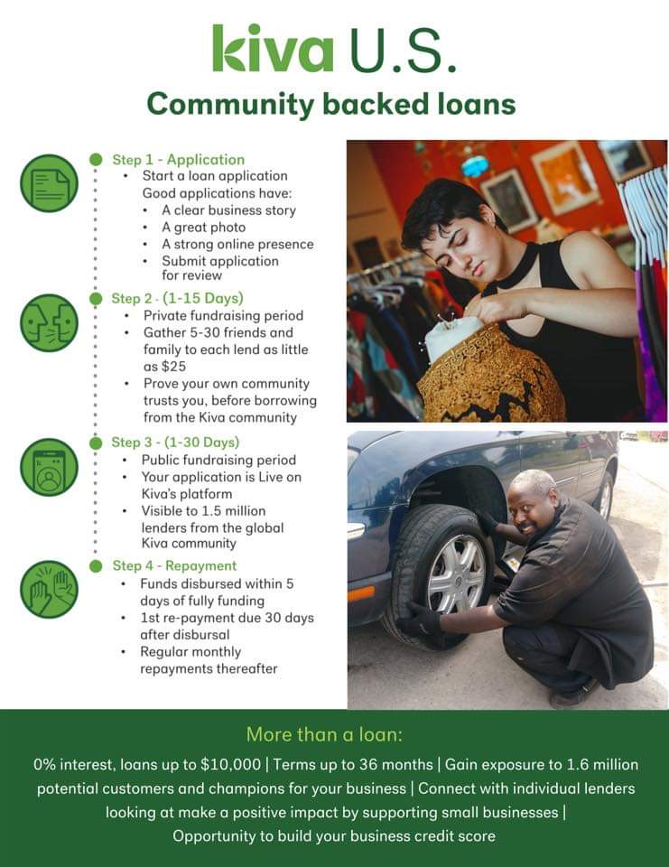 Our loan process is fairly simple. Apply for your life changing loan at kiva.org/borrow