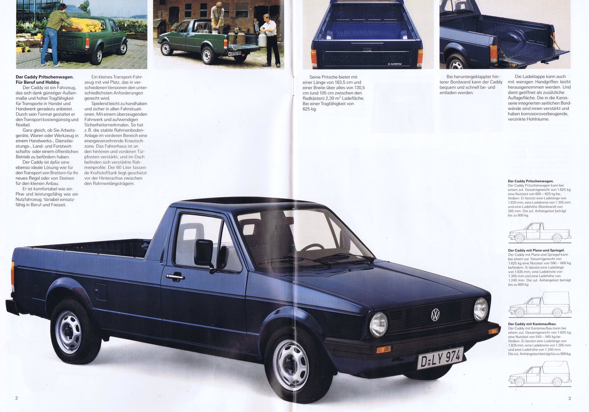 19bmw5i 19 フォルクスワーゲン キャディ Typ14 初代ゴルフをベースとしたピックアップトラック 元々は北米市場向けに開発された車種でしたが後に欧州地区でも販売 95年に3代目ポロベースの新型に置き換わるまで製造が続けられました まさに