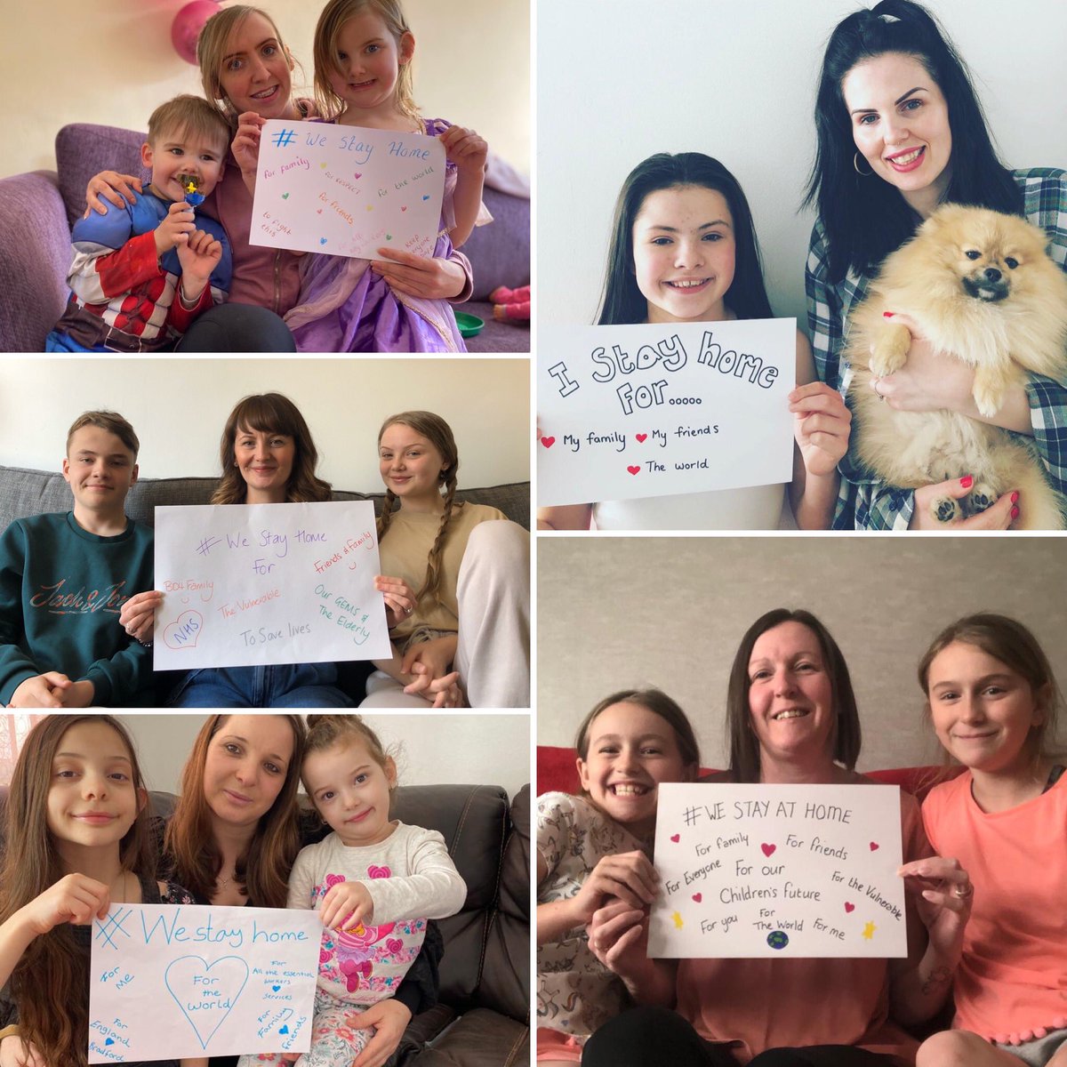 BD4Family's tweet photo. Some of the team letting you know why it’s important to stay at home... #StayHomeSaveLives #WeLoveTheNhs #lookoutforyourneighbours #BeKindToEachOther #HelpThemHelpUs https://t.co/CDlKuv6DYR