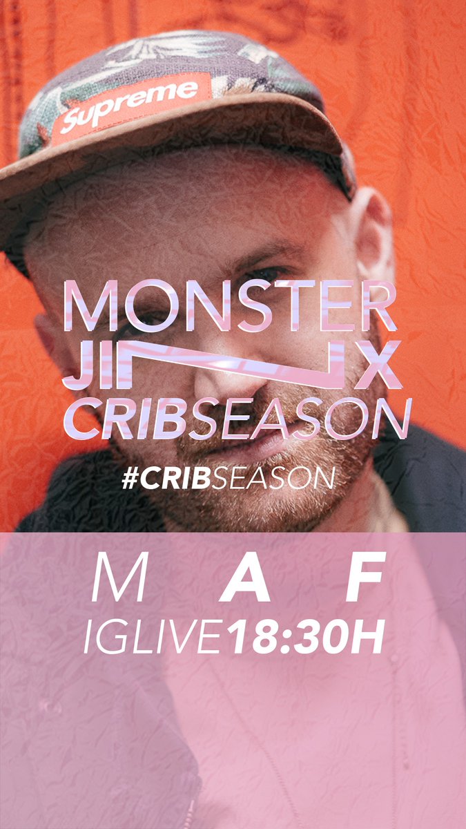 monsterjinx's tweet photo. TODAY AT #CRIBSEASON

16:00 - new track from Raez (soundcloud)
18:30 - live set from MAF https://t.co/n63Xgc9ANJ