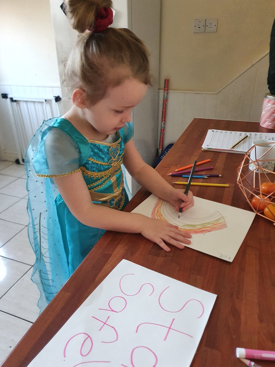 MaladyVicky's tweet photo. Mia drew her rainbow today 🌈🥰 and we also hunted for the numbers 1-20 in the garden which she loved 😊 #aimhigh #staysafe @prestolee_1911 https://t.co/qOgfxdjhn7