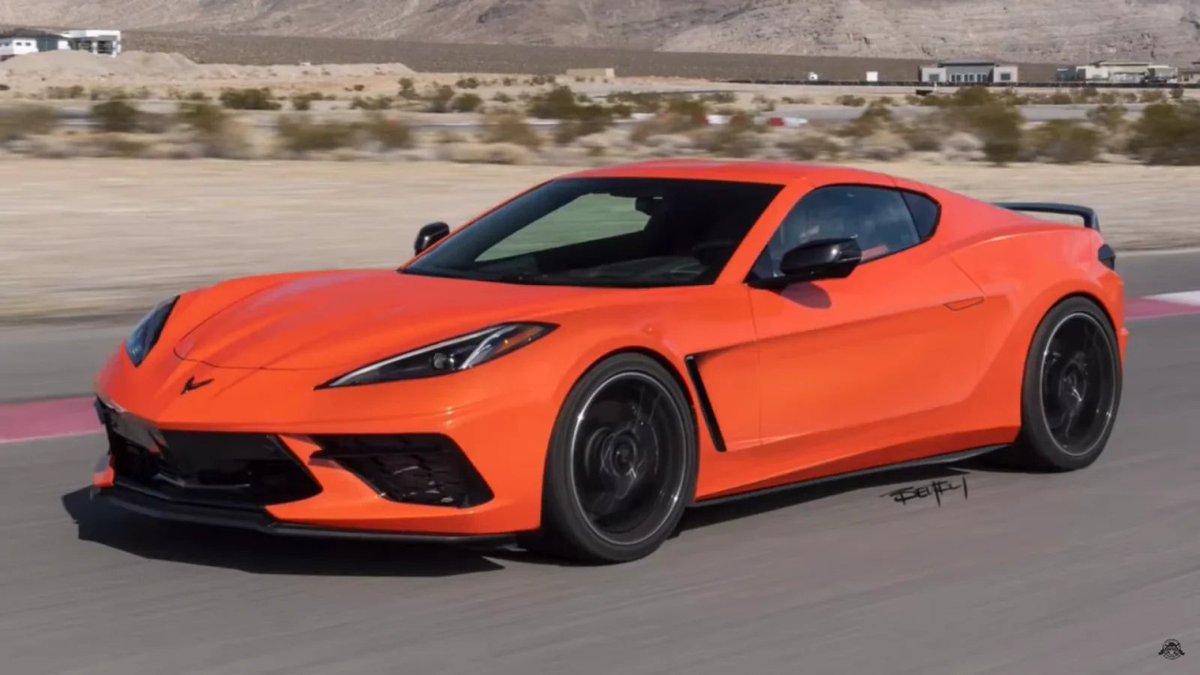 Jalopnik's tweet photo. The hard truth is the C8 Chevy Corvette looks better as a front-engine car https://t.co/Zaz5fzH07K https://t.co/iQZXtK2fS4