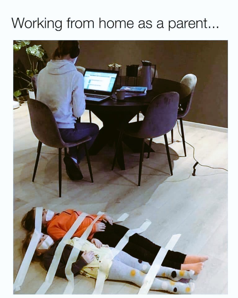 C_H_Ro's tweet photo. Appraisal discussion with the Boss
#WFHParent #Lockdown21 #wfh https://t.co/PojeRJURuW