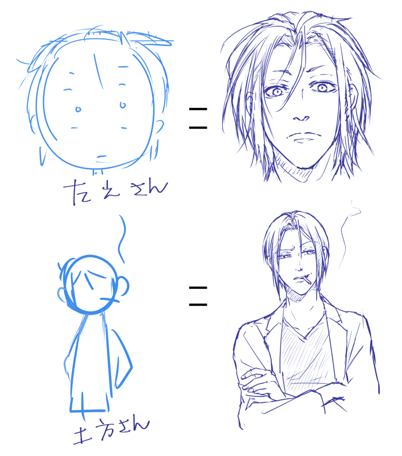 ネームなんてこんなもんだと思うけど・・
ネーム→下描きへの変化って皆様どんなもんなの 