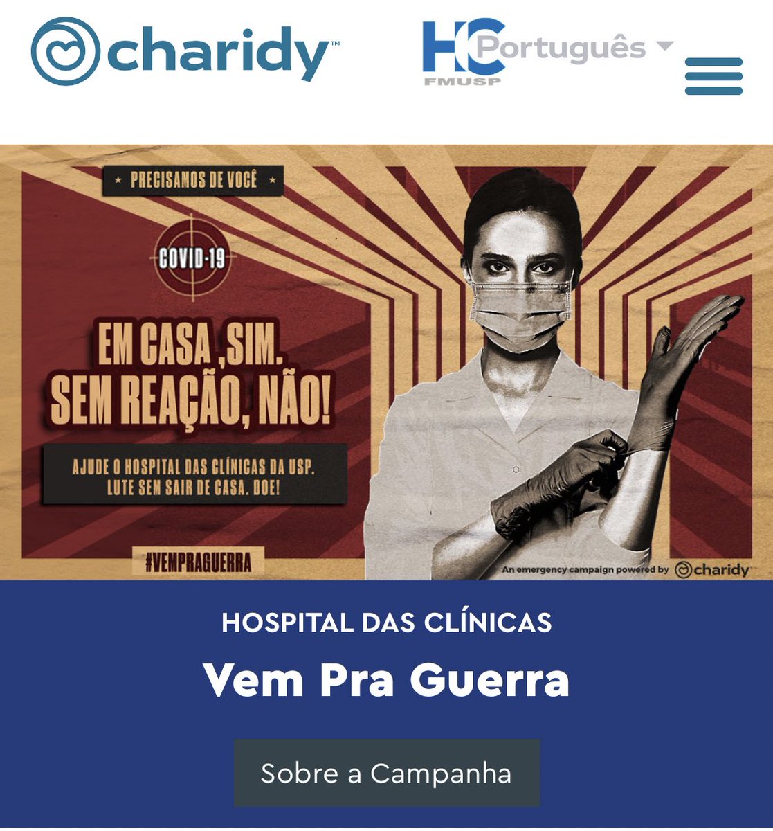 rbreia's tweet photo. Acabei de fazer a minha doação para o movimento #VemPraGuerra, canal de doações em apoio ao HC. 

💪🏾😃A Guerra pela saúde da população já começou e todos podemos participar. A sua doação pode fazer a diferença. Unidos somos mais fortes! 
Link 👇🏻
https://t.co/YOpx8ej0wh https://t.co/EO7YEBNWPL