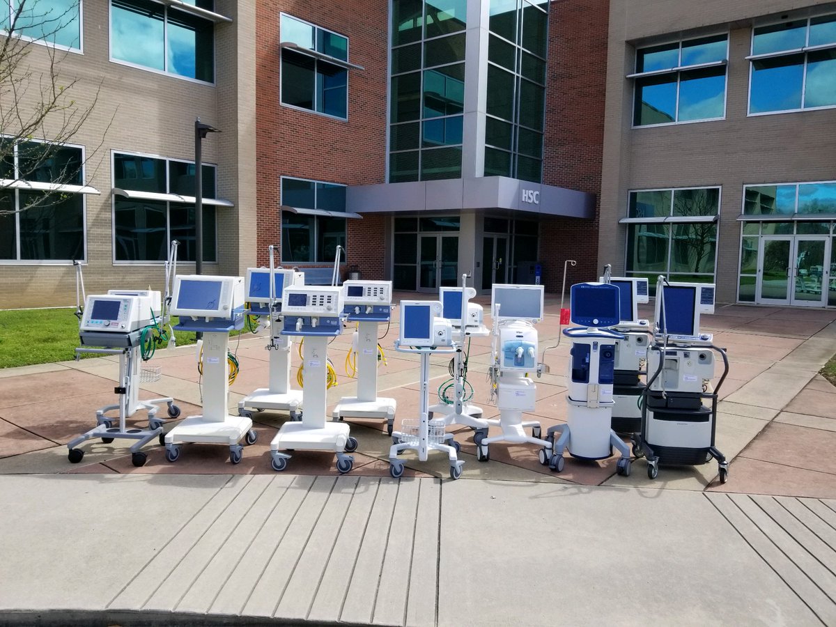 ChattStateCC's tweet photo. Chattanooga State’s Respiratory Care Program aids our area in the #COVID19 fight by donating eight ventilators and four hospital grade BiPAP and CPAP machines to @erlangerhealth
https://t.co/0eB1iIboFN #chattstate #community #wearewithyou #chattanooga #ventilators https://t.co/YKYh9oNdB5