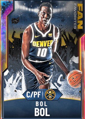 NBA2K20LockerC2's tweet photo. Bol is here! Get him for 50k Mt, PS4 only https://t.co/6kwAkSOnof