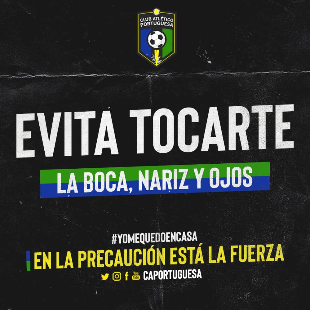 CAPortuguesa's tweet photo. ¡EN LA PREVENCIÓN ESTÁ LA FUERZA! 💚💙

#FuerzaAtletica | #27Mar | #BuenViernes https://t.co/11ALm60Swo
