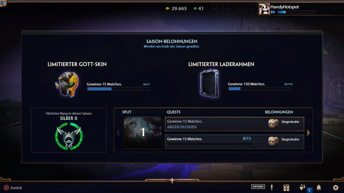 HandyHotspot's tweet photo. @SMITEGameDE Seit Anfang des 2. Splits sieht es verbuggt aus und man bekommt keinen Fortschritt. https://t.co/kgPzUXs4Qp