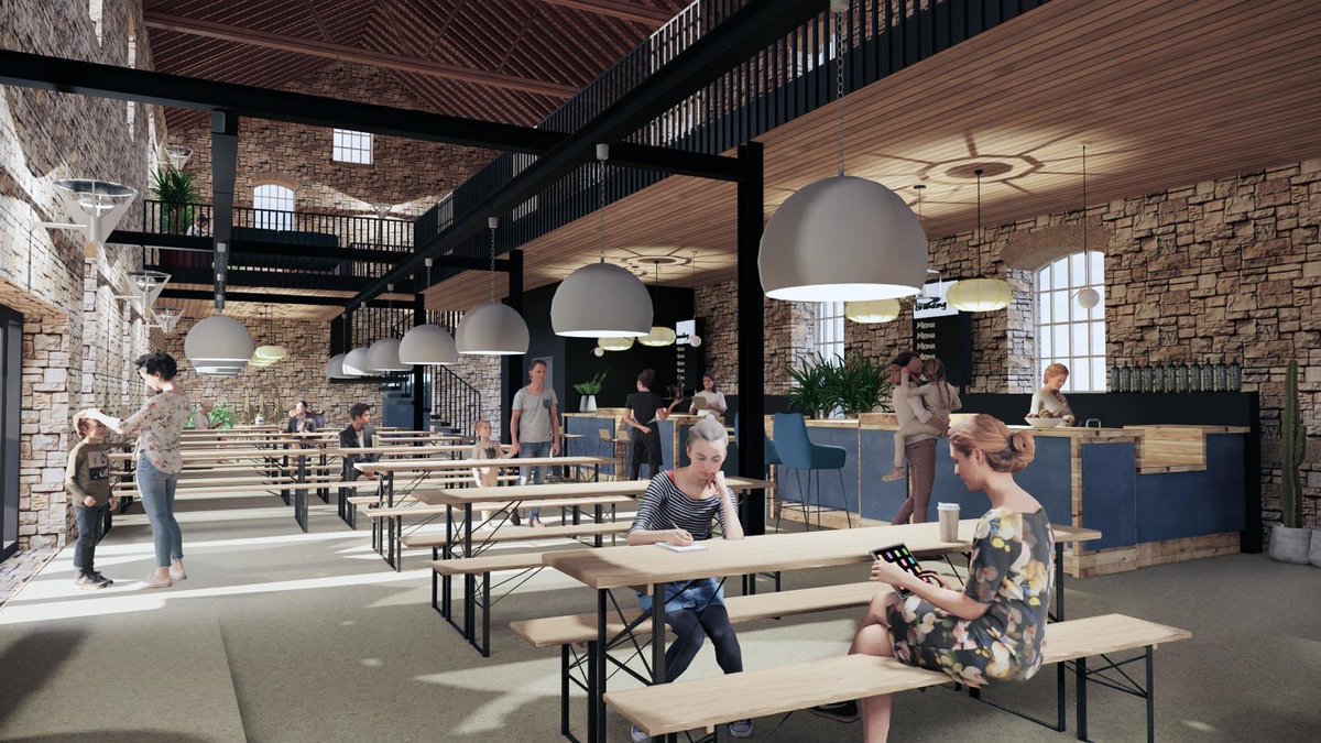 SkyHouseCo's tweet image. We’ve had some fabulous feedback from everyone about our Food Hall plans at Oughtibridge Mill. It’s our pleasure to share higher resolution images! #streetfood #foodhall #sheffieldis #CODA