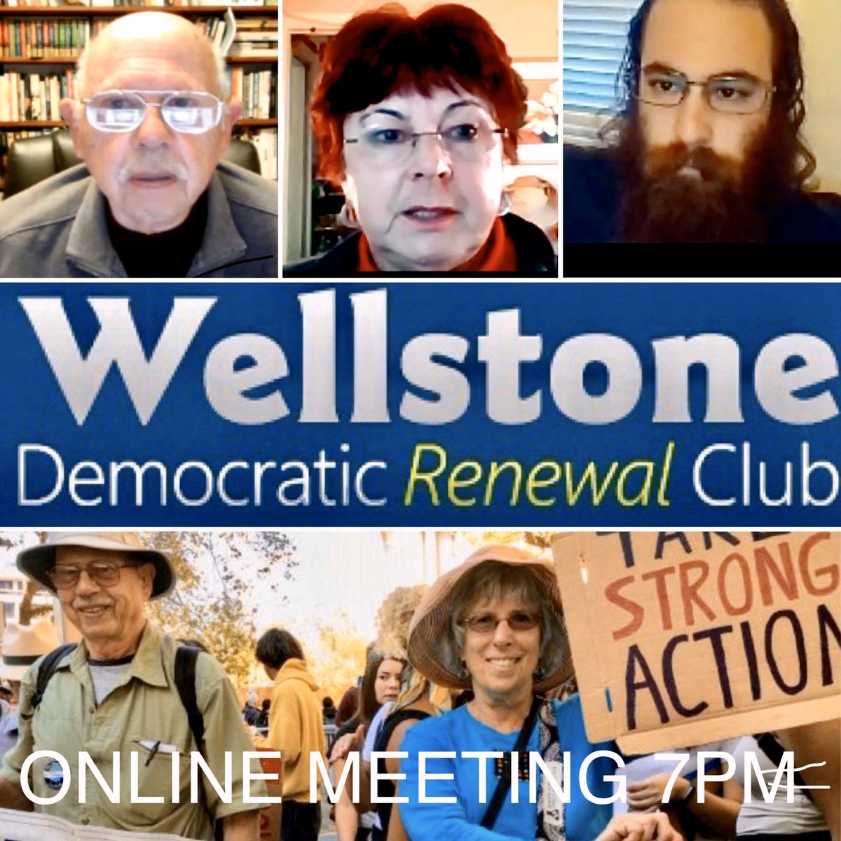 jeanquan's tweet image. 1/2 #OnlineOrganizing—#coronavirus won’t stop the #bluewave. 70 #WellstoneDemocraticClub members held monthly meeting on #Zoom. Takeaways:
🌊 Special #Oakland #citycouncil mtg today, 
11am to pass 3 month moratorium on evictions. Send e-comment on bit.ly/OAK-ecomment