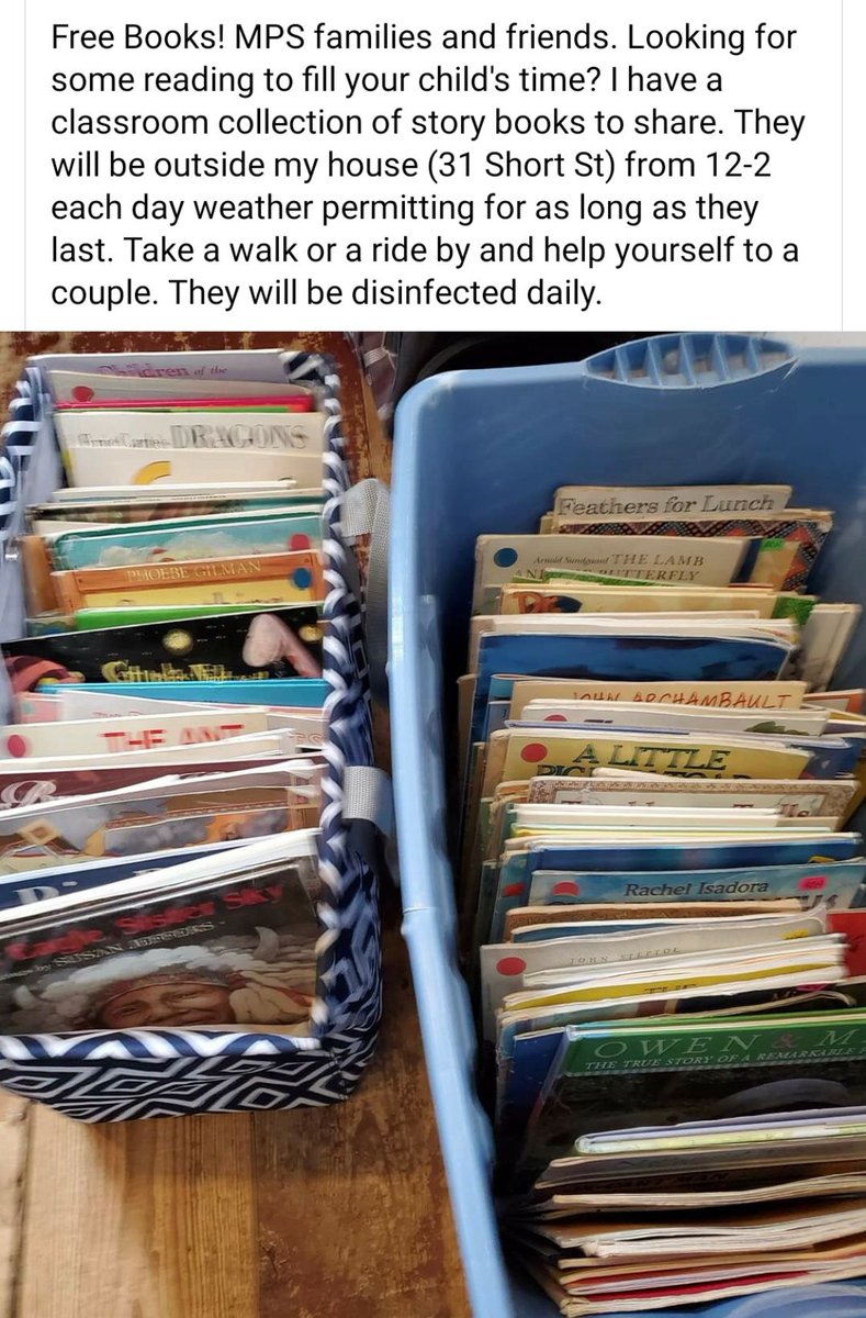 MPSPanthers's tweet photo. Thank you for your generosity, Mrs. Hathaway! 
Details in the first picture! 📖 📚 

#TheMarlboroughWay https://t.co/7UpDu3NRic