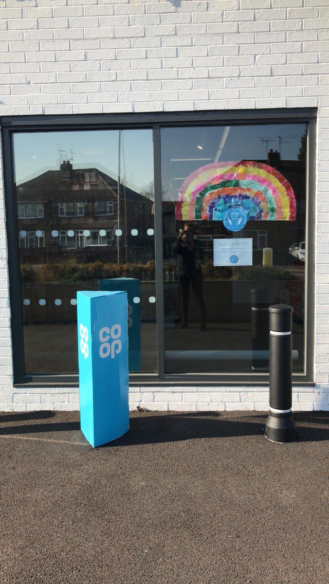 320madhouse's tweet photo. Alfreton road own rainbow 💙🌈Thankyou to mapplewells school https://t.co/h7KiNJVObC