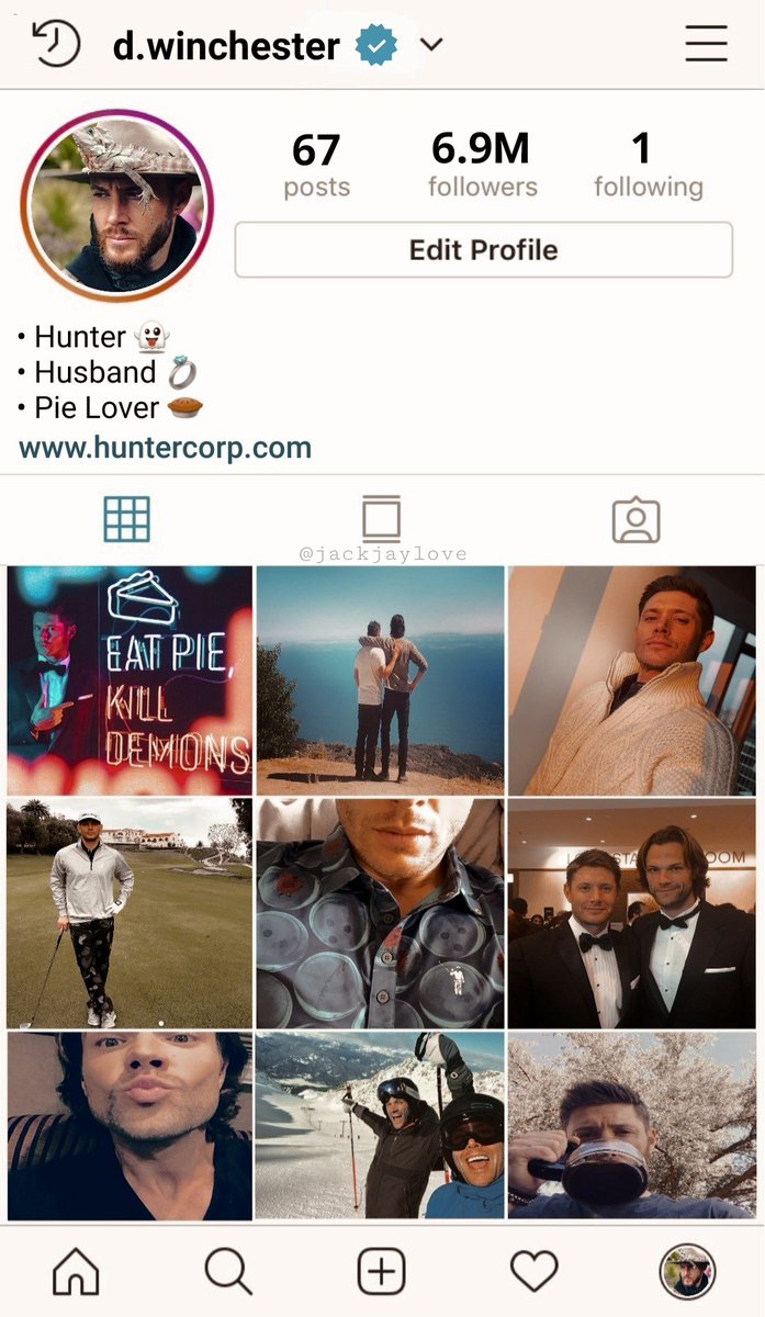 No one:Absolutely no one:Me: what if AU Sam and Dean had Instagram?