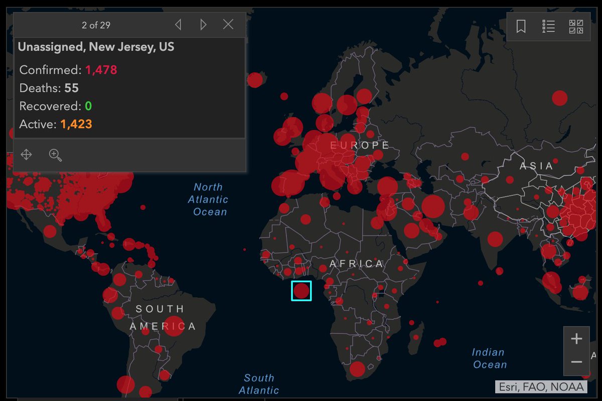 Joe Hanson Null Island Making A Strong Showing In Covid 19 Tracking Map T Co Kg5aanqx1l