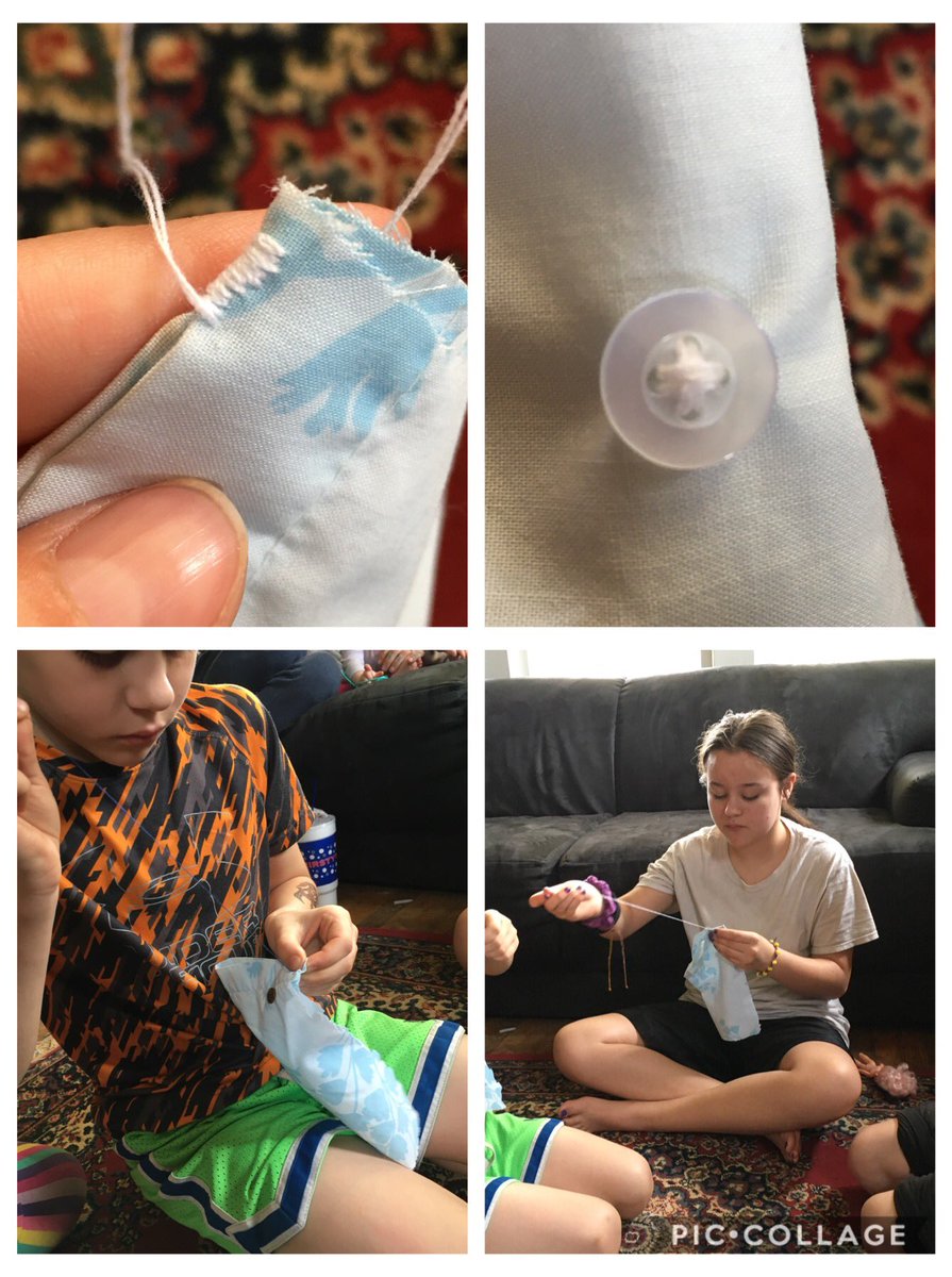 WhitAlmany's tweet photo. At Homeschool Almany, Friday’s are for life skills! Today we are sewing by hand! #raisethemup #lifeskills #Independence #selfsufficient #homeschool https://t.co/dpmAHCwkUf