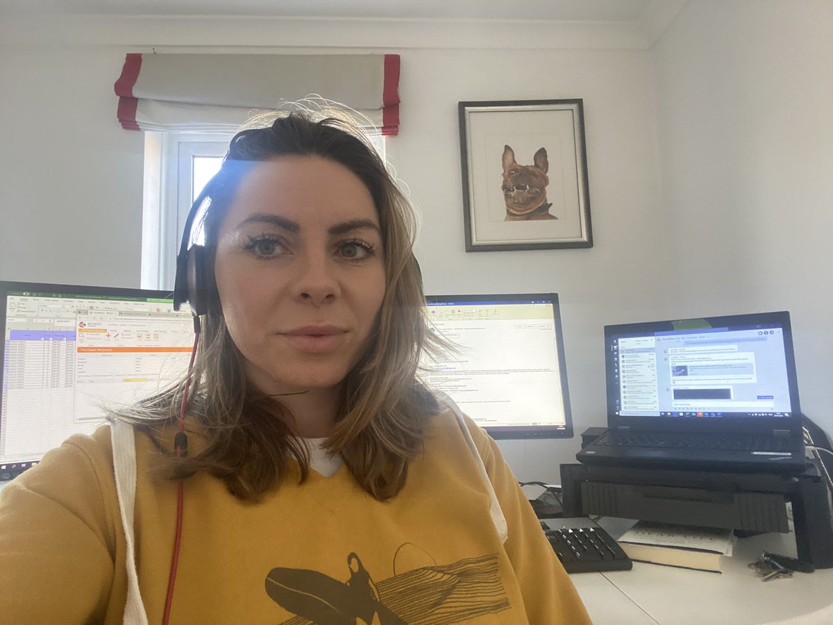 CllrLisaDymock's tweet photo. Due to Covid-19 all @FfrindIMi visits have stopped, I am still able to check in and catch up with my buddy through telephone befriending with my headset whilst I work, this will be vitally imp over coming weeks βοΈ #joinup #letsendloneliness #multitasking #FfrindIMi #ABHB https://t.co/dOkfWpHK4x