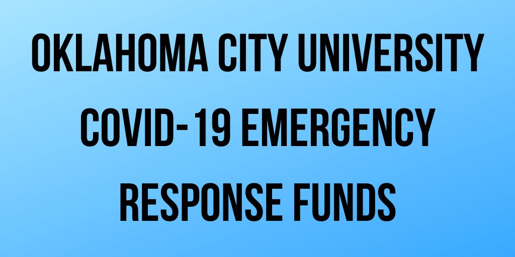COVID-19 Emergency Response Funds are available for those OCU students facing significant financial hardships due to COVID-19.  Applications will open to students on March 27- April 6.  Students in need of these funds are encouraged to apply here: ow.ly/yaMR50yXEr4