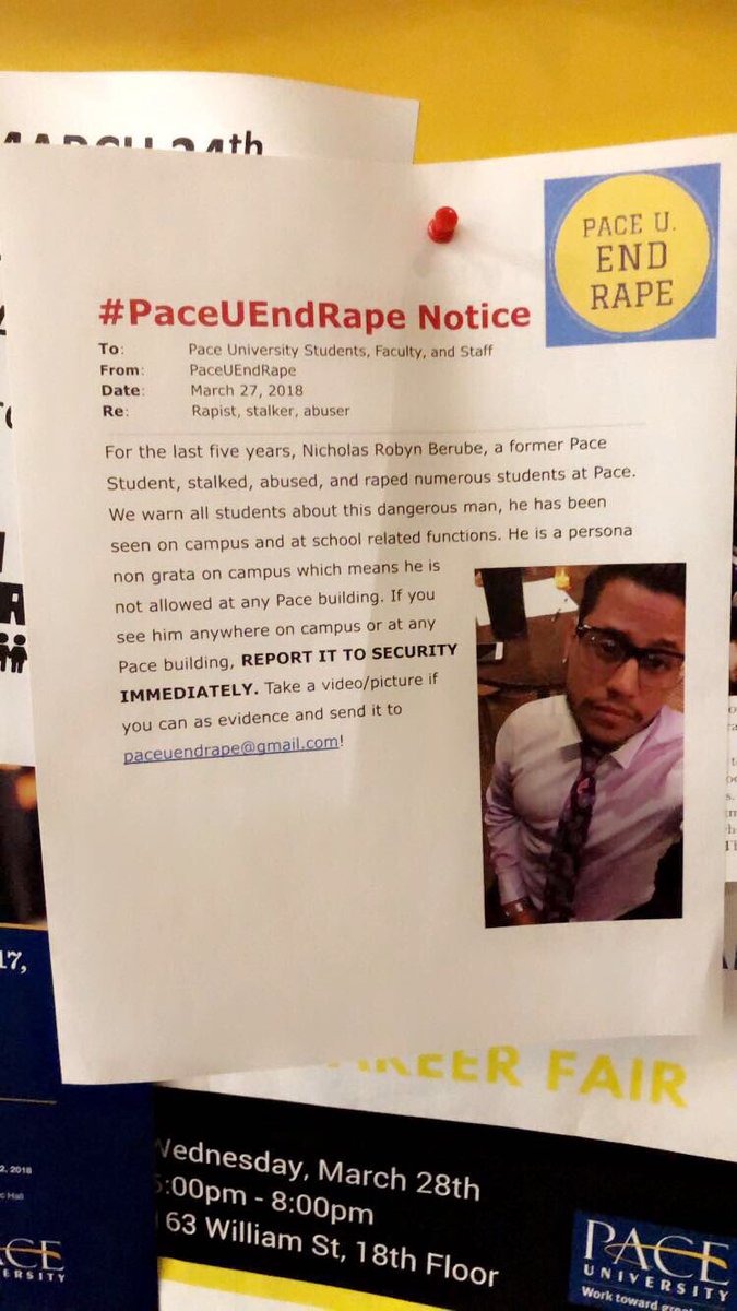 themermacorn's tweet photo. This popped up in my memories, 2 years ago today we waged a guerrilla campaign against my former abuser & my university for covering it up. We were some bold ass bitches & I love it 💜 #PaceUEndRape https://t.co/YjFEtxRxrx