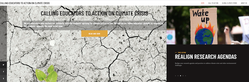 cies_us's tweet photo. We are educators who declare our solidarity with the students’ uprising for climate justice action. We call on our fellow educators globally to respond to the students’ appeals. We need to act now.
https://t.co/ul8LivJxsN, #vCIES, #EdBeyondHuman https://t.co/aNa0IjTLnm