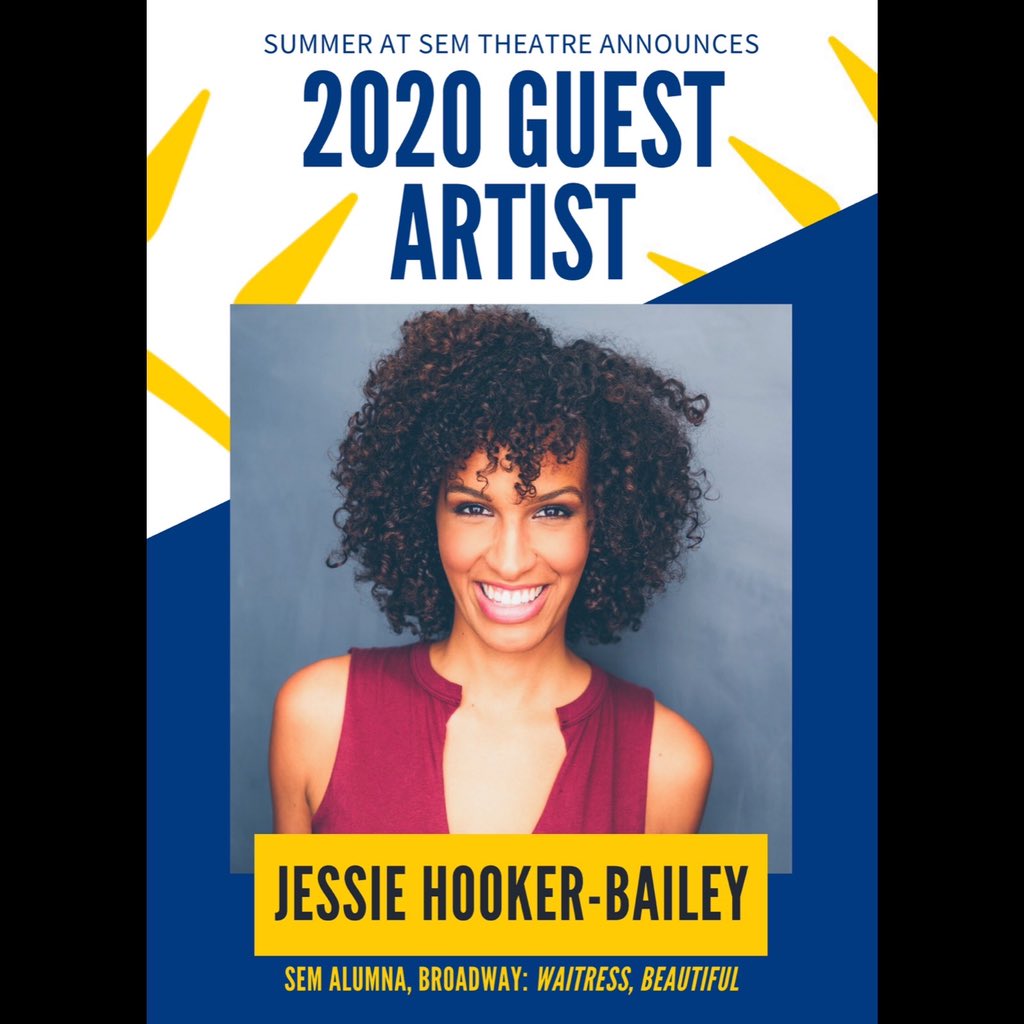 summer_atsem's tweet photo. We are excited to announce Jessie Hooker-Bailey as a Broadway Guest Artist for the 2020 Summer at Sem #Theatre season. 
Join us today and #EmbraceYourSummer: https://t.co/DauFvg9L6q https://t.co/gqrkLdTdou
