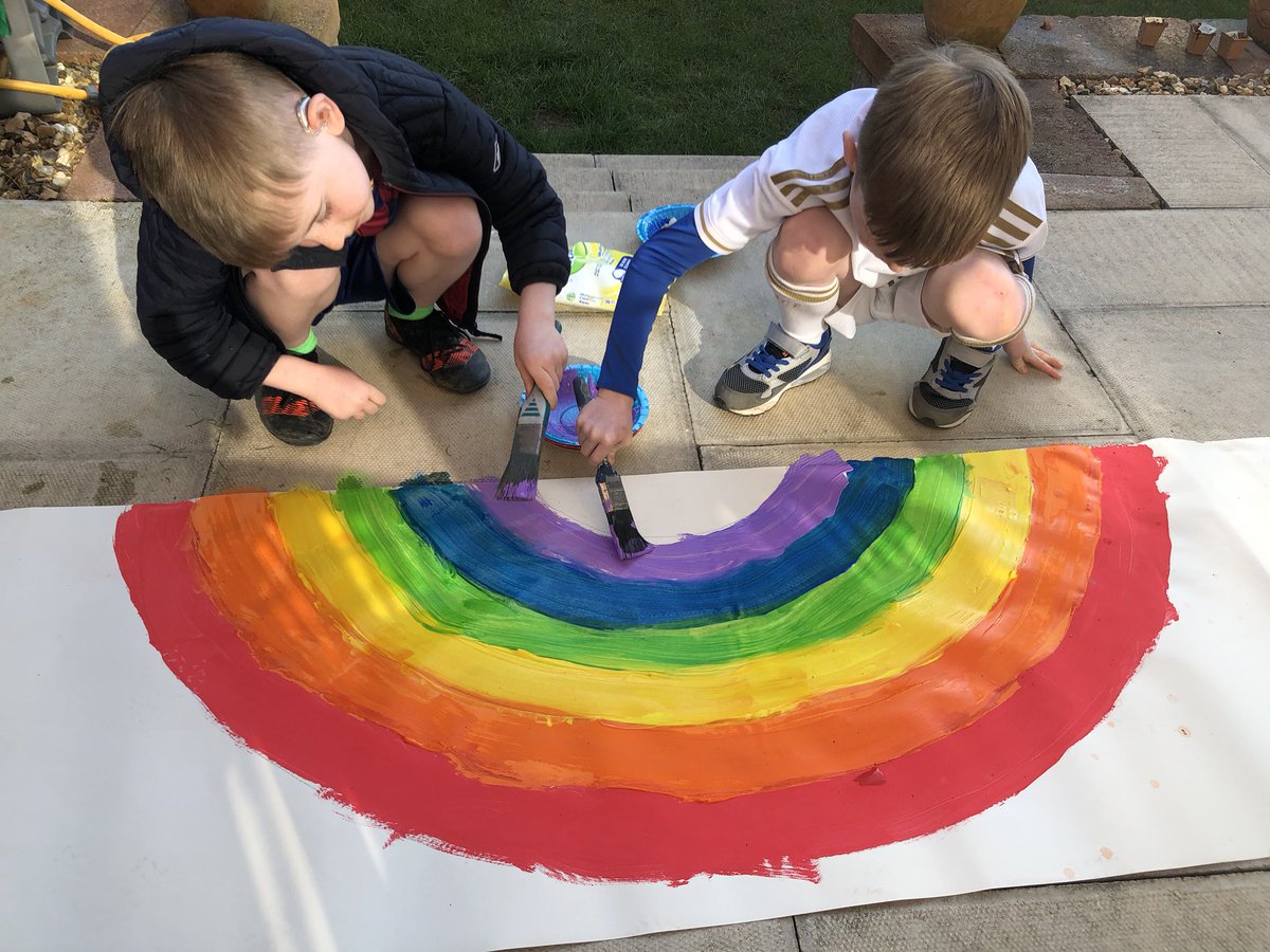 dabula25's tweet photo. @HartfordPrimary Jack &amp; Finlay’s rainbow all ready to go up. https://t.co/bb8laKARAd
