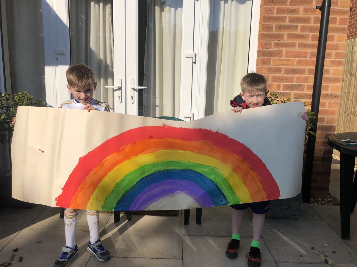dabula25's tweet photo. @HartfordPrimary Jack &amp; Finlay’s rainbow all ready to go up. https://t.co/bb8laKARAd