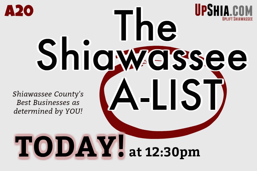 OwossoNow's tweet photo. The 2020 Shiawassee A-LIST is being revealed TODAY!  It's happening at 12:30pm at https://t.co/Bnq3NO6Oau!  139,087 votes cast! https://t.co/0JzJUCDRc1