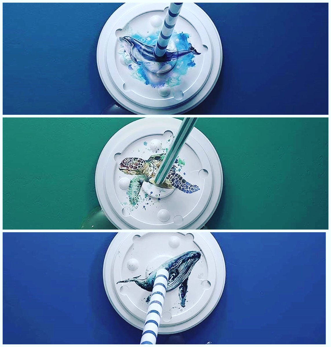 smeet_y's tweet photo. An eye opening creative awareness campaign showing plastic straw as weapon on cup cover lids.Time to think! 
#contentcreation  #digitalcontent   #digitalmarketing #campaign  #socialmedia  #marketing  #canada #malaysia #singapore #toronto #awareness #saynotoplastic @SpiderContent1 https://t.co/nrVmmdVago