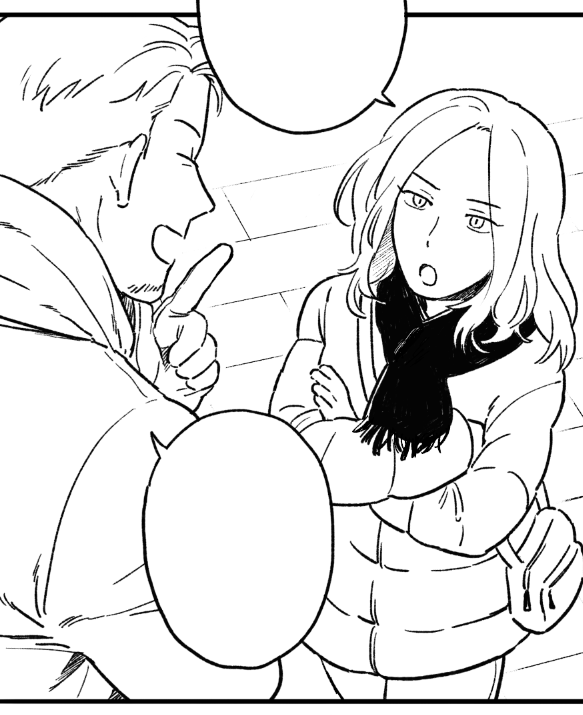 坂木さん、うらめしげに描けてうれしい。これには山本さんもにっこり。 