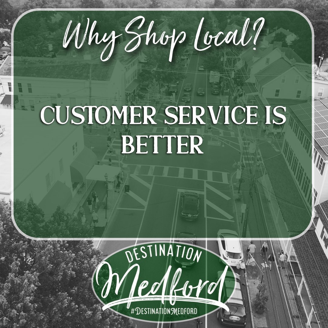 lovemedford's tweet photo. Local businesses often hire people with specific expertise. You are also going to see these people around town & they are less likely to blow you off or be rude!
#medfordnj #destinationmedford #shoplocal #whyshoplocal #LoveWhereYouLive #LocalLove #NJLocal #NJSmallBiz https://t.co/1x5ul1KcH1
