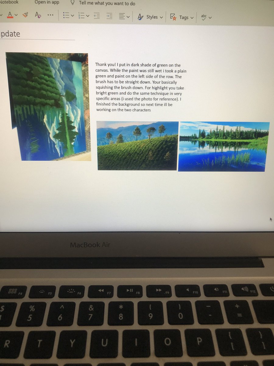 MissLHumphries's tweet photo. My students are creating some stunning artwork at home! I’m glad we can still connect through OneNote. Art is too important not to share. https://t.co/soQcJgvF2z