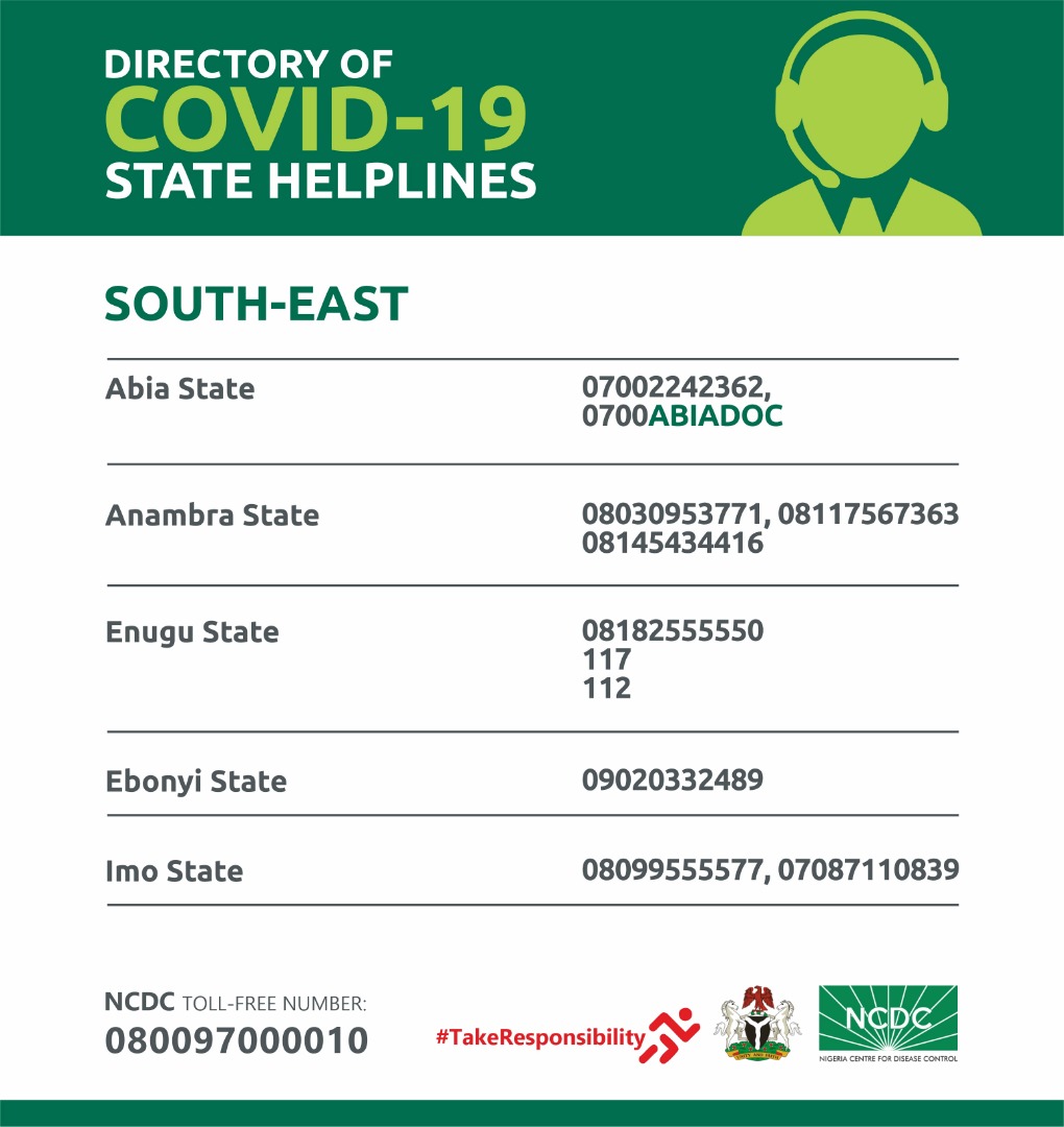 VolteHealth's tweet photo. See directory for states below. Share and receive credible info across the federation. #takeresponsibility #StrongerTogether #coronavirus #BreaktheOutbreak #FactNotFear https://t.co/7qjBBaK4MG