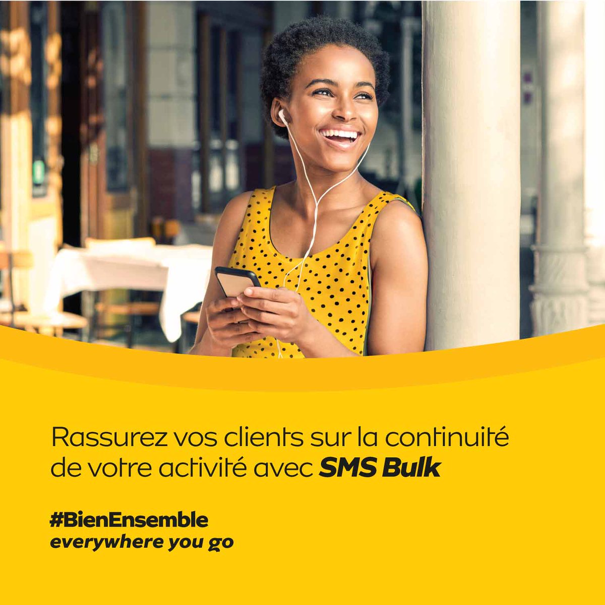 MTNBusinessCG's tweet photo. Restez en contact avec vos clients en les rassurant sur la continuité de vos services grâce au SMS Bulk. Souscrivez à l'offre où que vous soyez depuis notre portail https://t.co/2a7eGYMxhz
#SMSBulk 
#TéléTravail
#BienEnsemble https://t.co/ElBHNINJHd